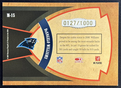 DeAngelo Williams 2007 Donruss Classics Membership Bronze /1000 Panthers Football