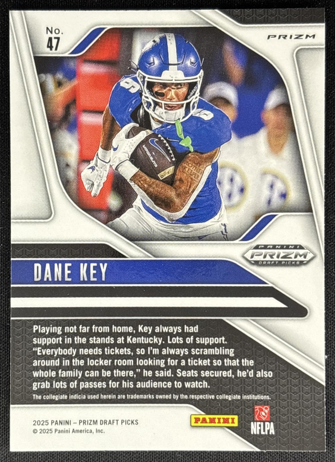 Dane Key 2025 Panini Prizm Draft Picks Red Ice Wildcats Broncos Sports Trading Card