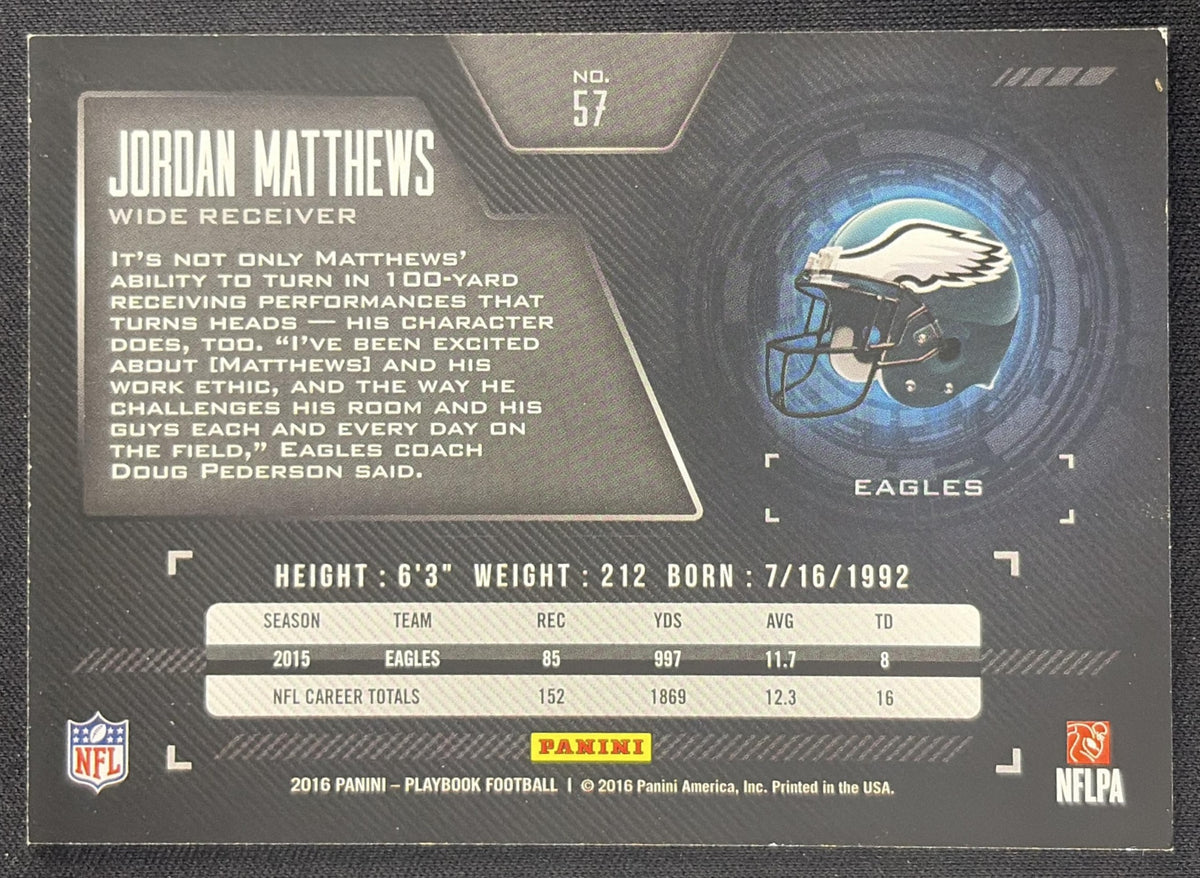 Jordan Matthews 2016 Panini Playbook /199 Eagles