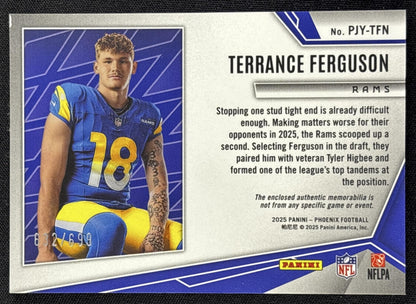 Terrance Ferguson 2025 Panini Phoenix Rookie Phenom Jersey /699 Rams