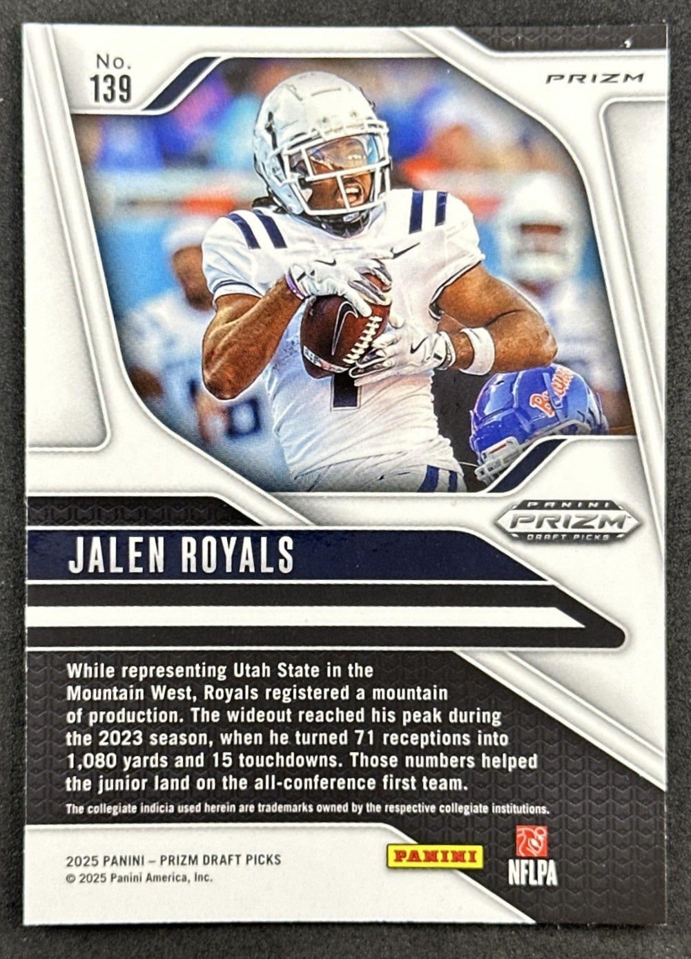 Jalen Royals 2025 Panini Prizm Draft Picks Purple Wave Chiefs
