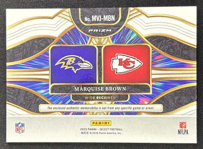 Marquise Brown 2025 Panini Select Multiverse Jerseys Red Prizm