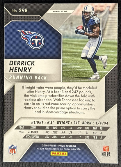 Derrick Henry 2016 Panini Prizm Silver Titans Ravens