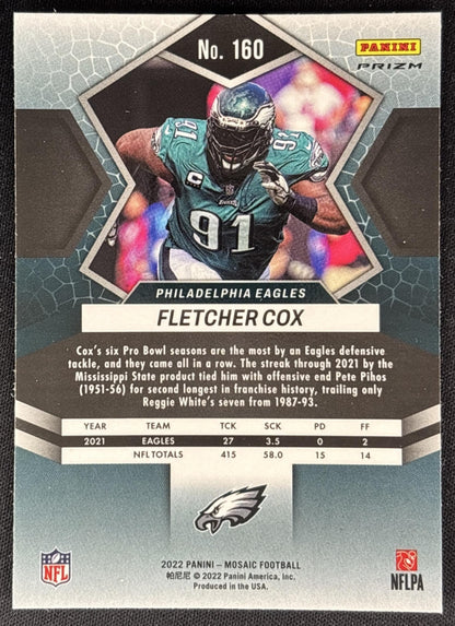 Fletcher Cox 2022 Panini Mosaic Camo Pink Eagles Sports Trading Cards