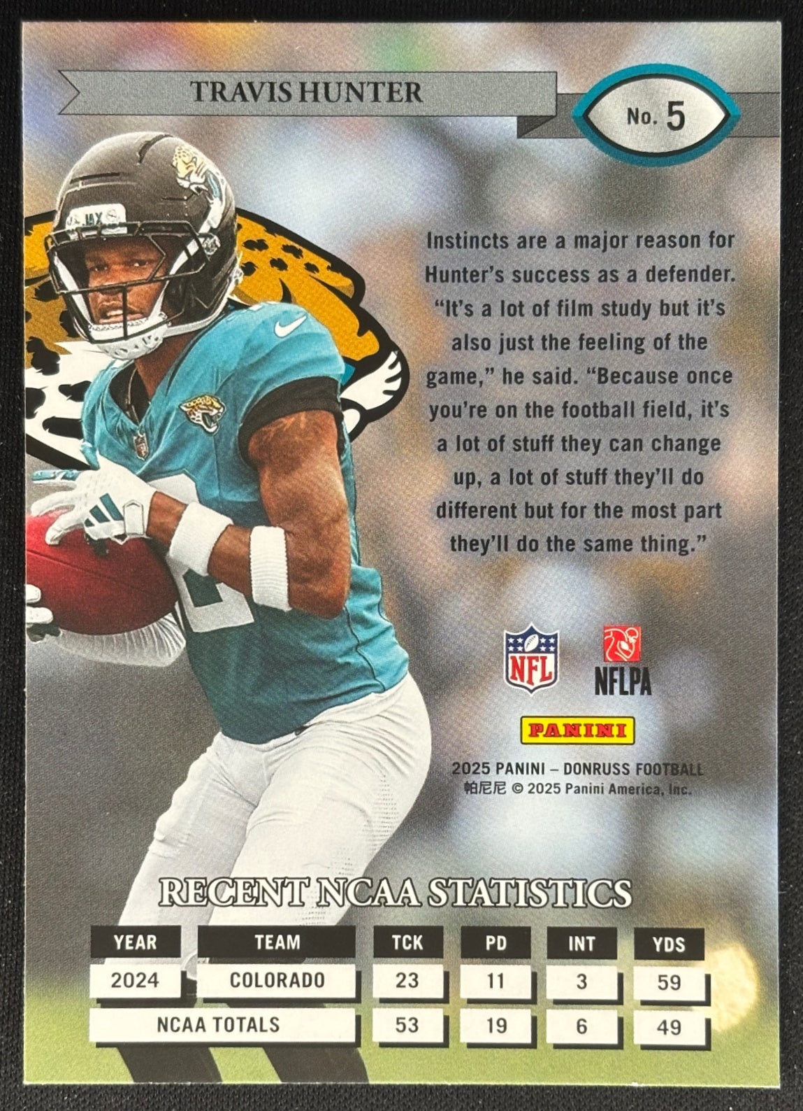 Travis Hunter 2025 Donruss Retro 1995 Jaguars Sports Trading Cards