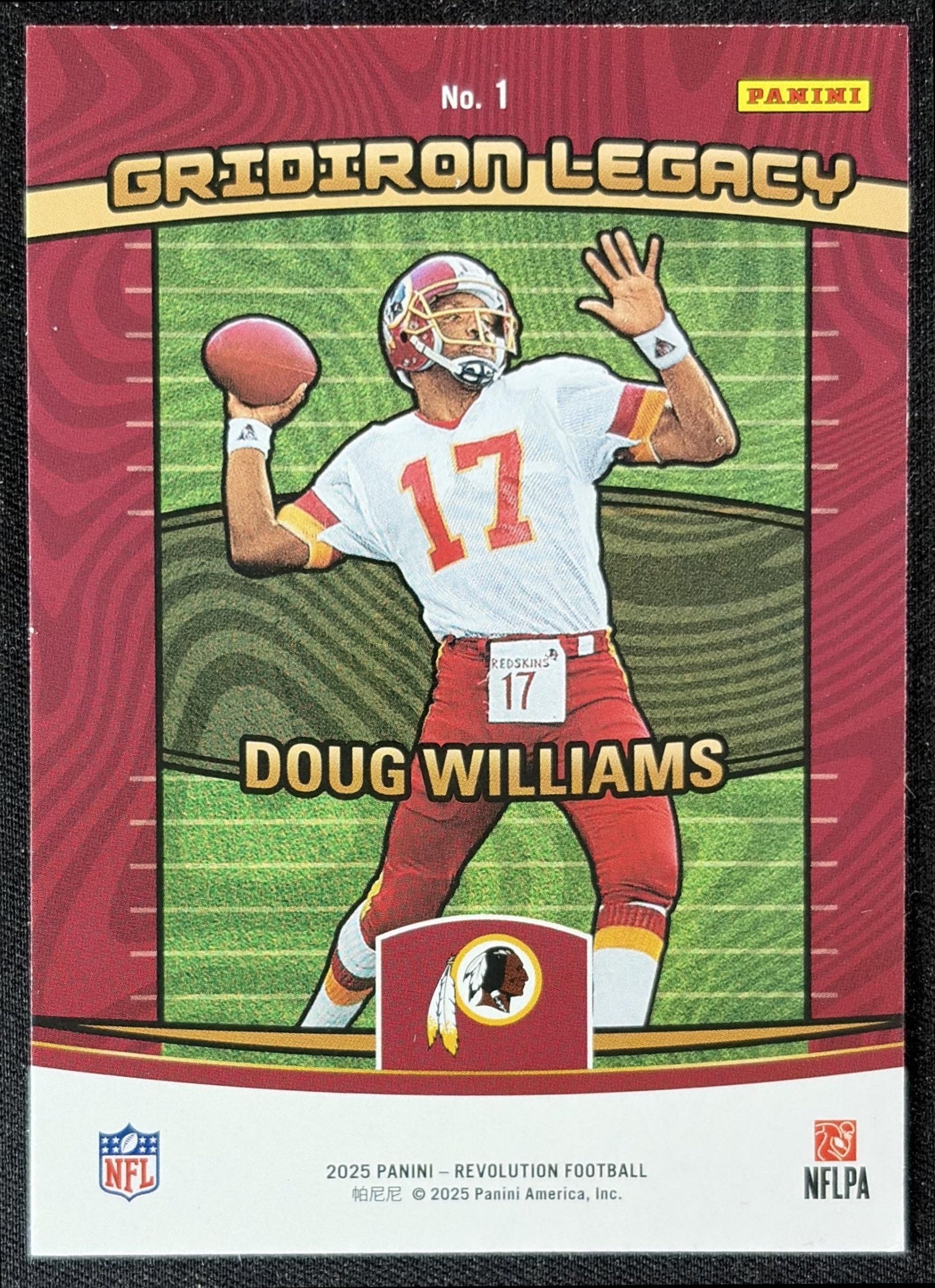 Doug Williams 2025 Panini Revolution Gridiron Legacy Redskins
