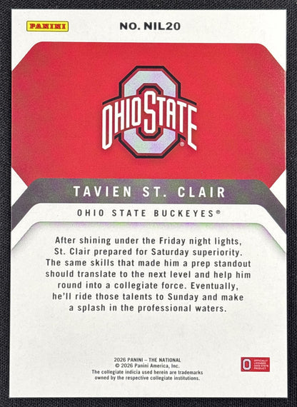 Tavien St. Claire 2026 Panini NSCC Silver Pack