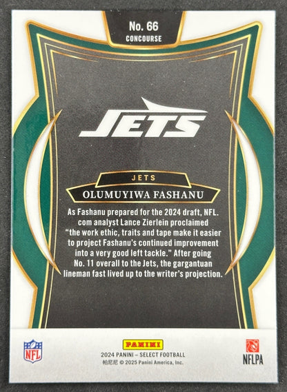 Olumuyiwa Fashanu 2024 Select Concourse Jets Sports Trading Cards