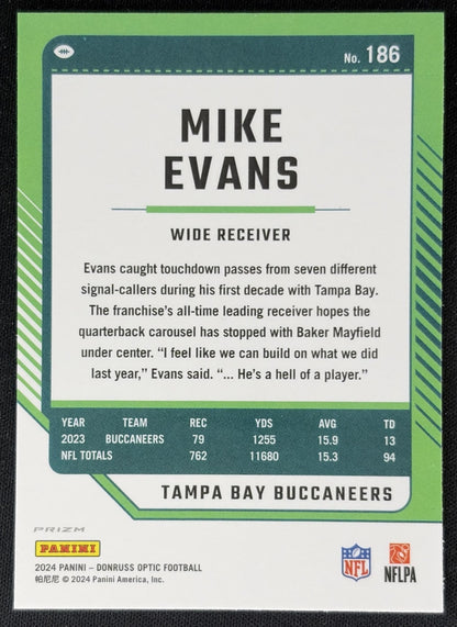 Mike Evans 2024 Panini Donruss Optic Stars Buccaneers back