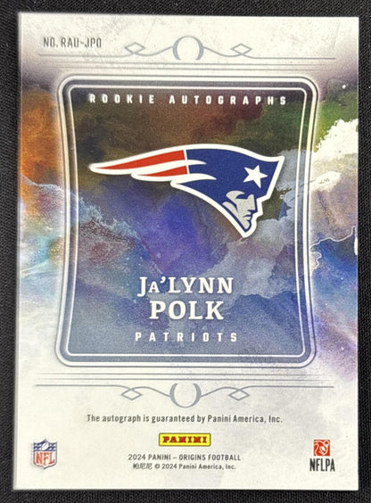 Ja'Lynn Polk 2024 Panini Origins Rookie Auto Patriots