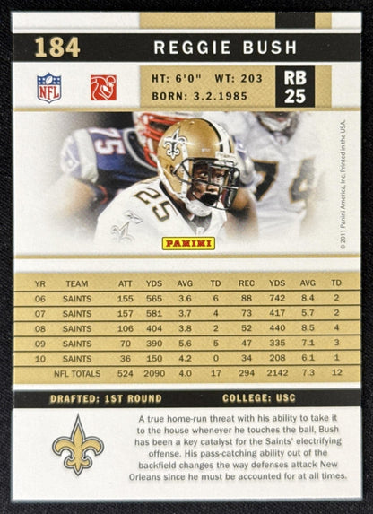 Reggie Bush 2011 Panini Score Saints Sports Trading Card