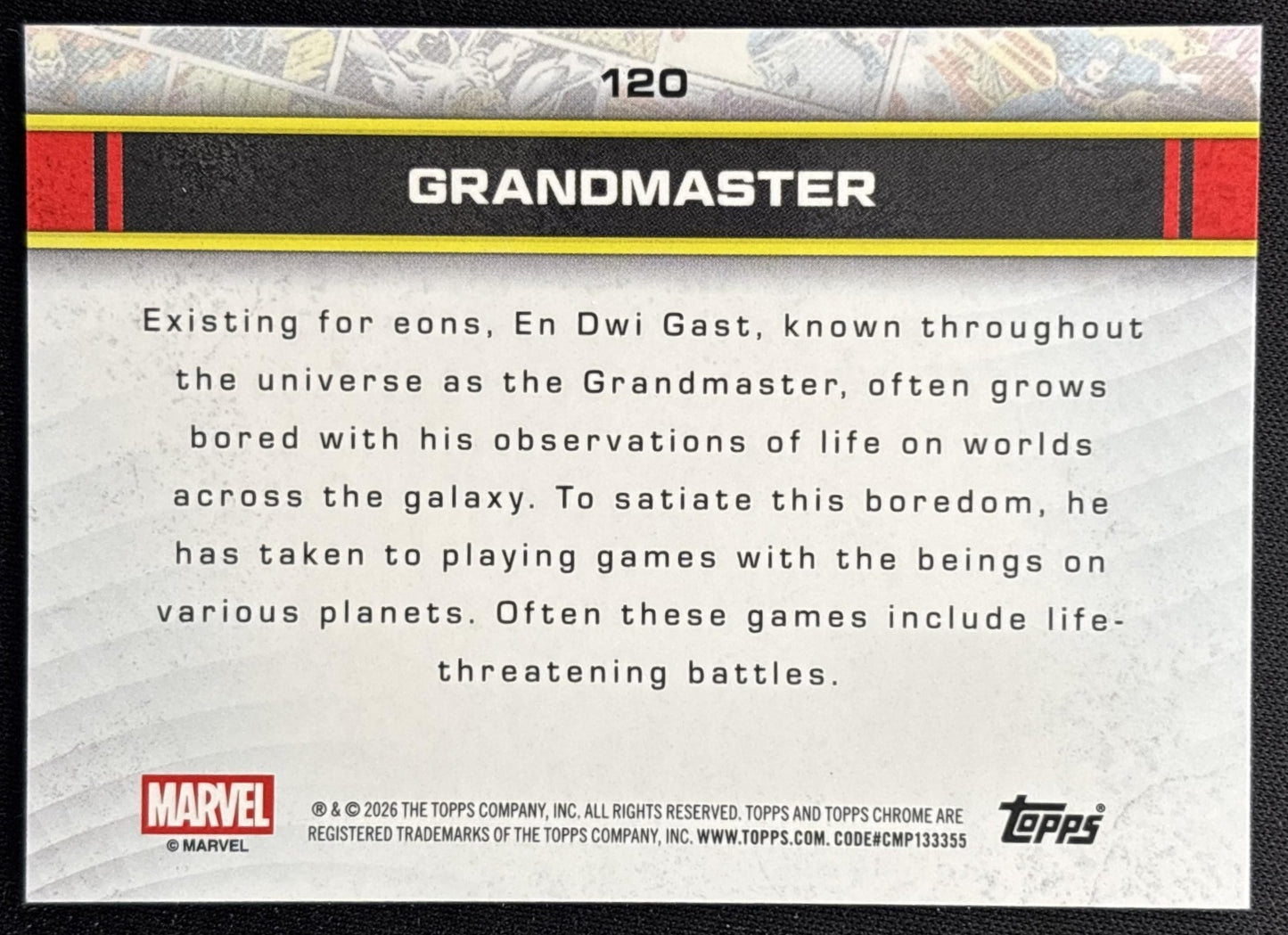 Grandmaster 2026 Topps Chrome Marvel Comics