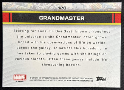 Grandmaster 2026 Topps Chrome Marvel Comics