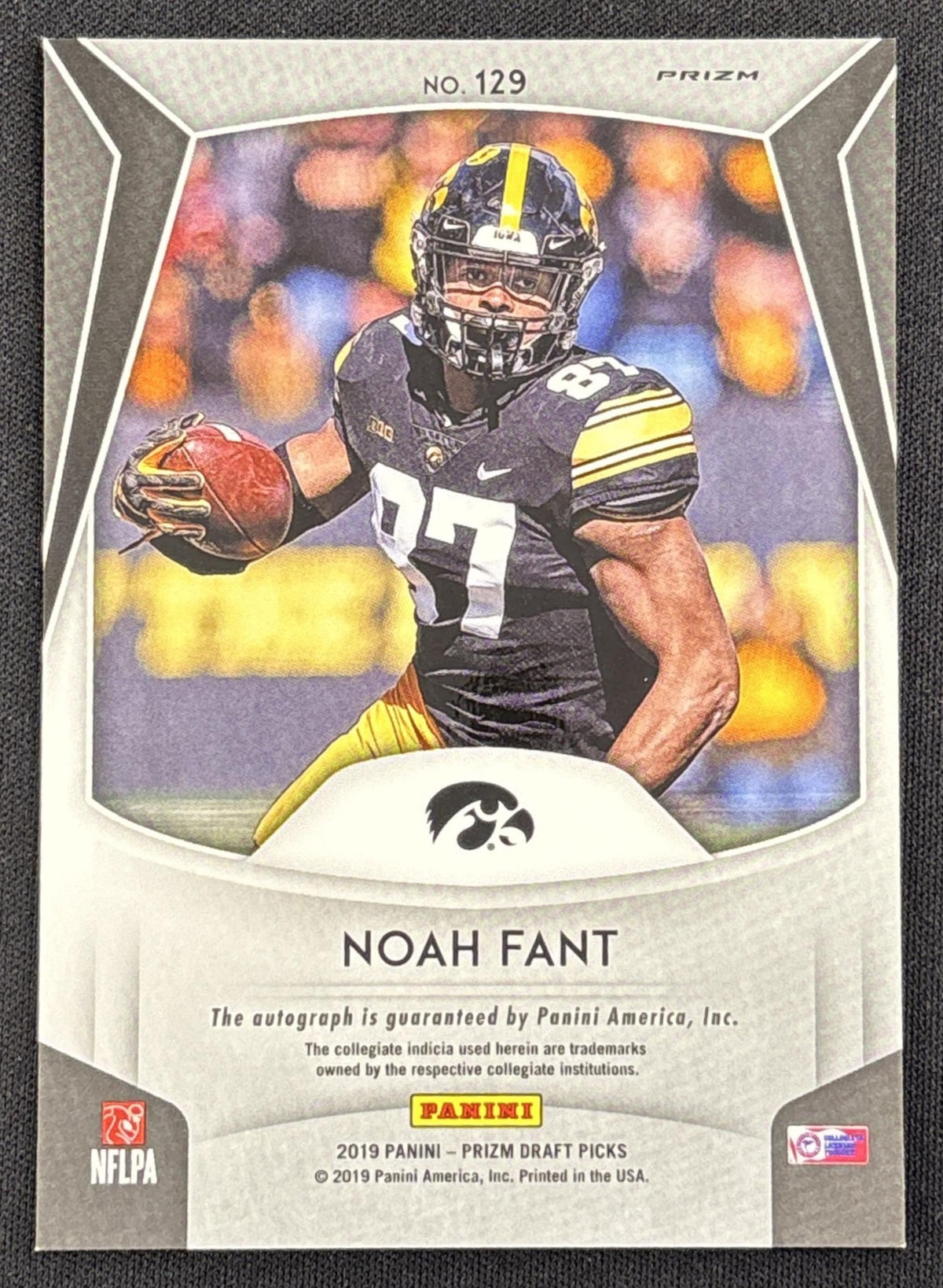 Noah Fant 2019 Panini Prizm Draft Picks Prizms Silver Auto Saints
