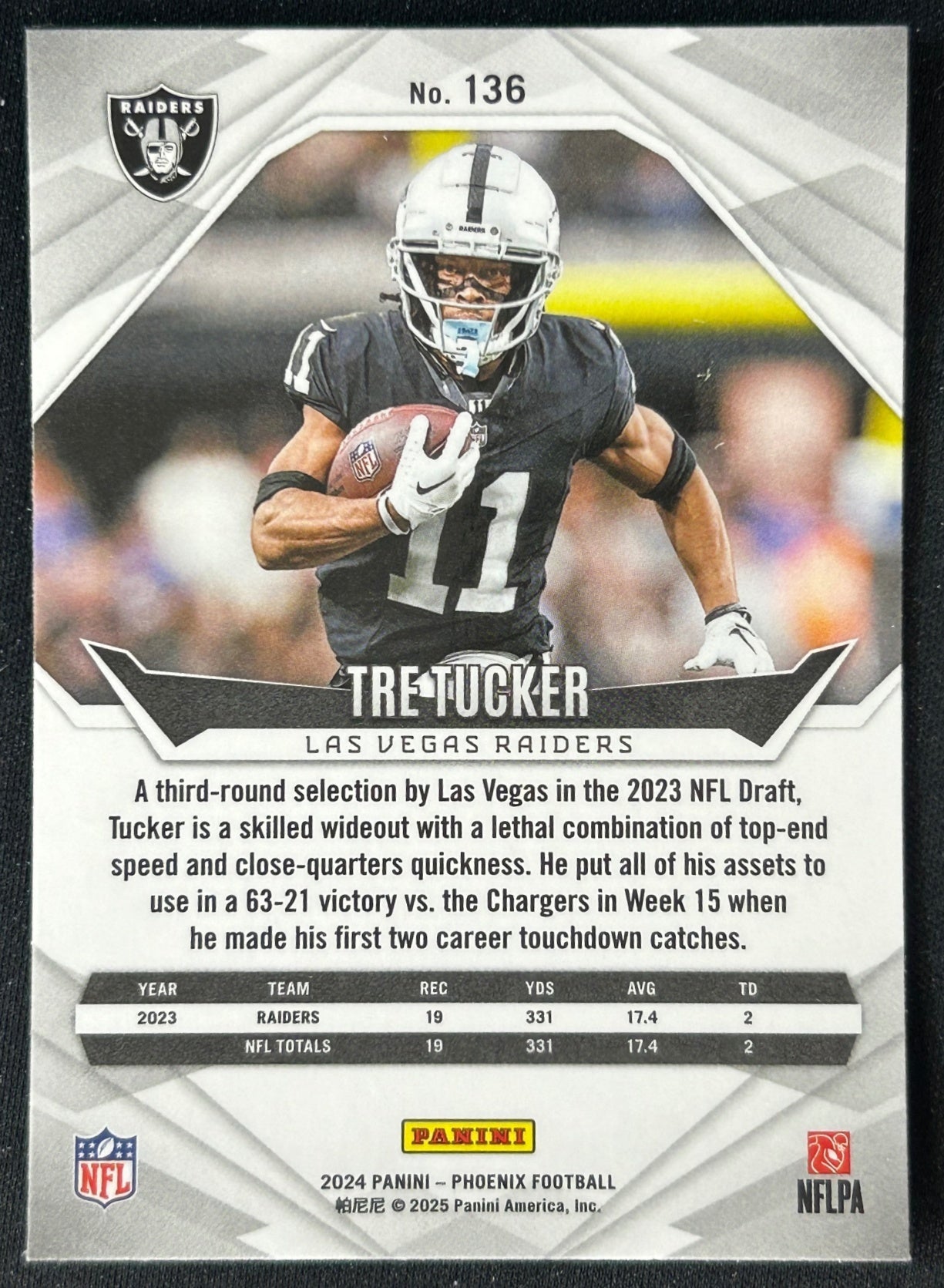 Tre Tucker 2024 Phoenix International Raiders Sports Trading Cards