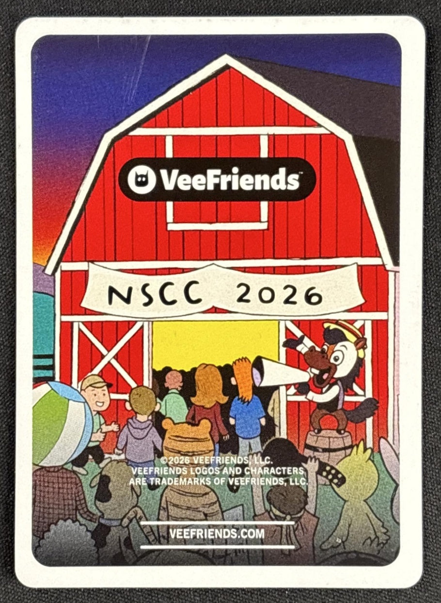 Organized Ostrich 2026 VeeFriends NSCC Exclusive Super Stickers Farm Fights /155 Non-Sports Trading Cards