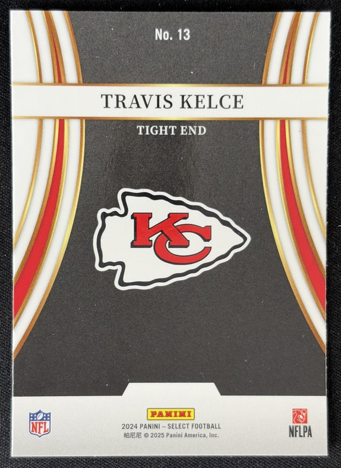 Travis Kelce 2024 Panini Select Turbocharged Chiefs
