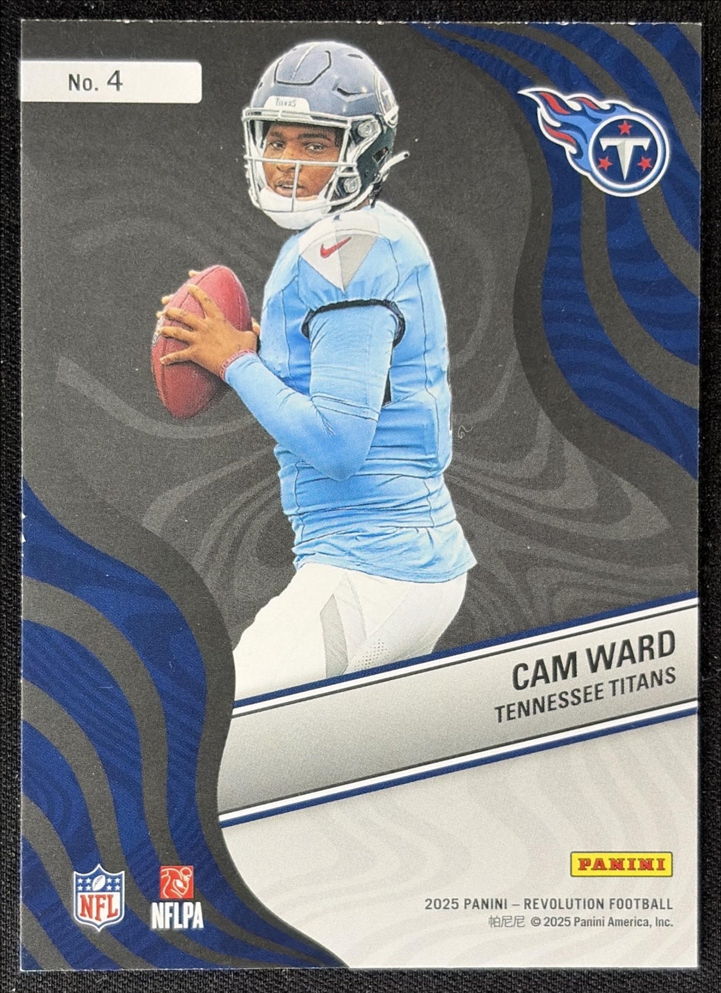 Cam Ward 2025 Panini Revolution New Wave Titans