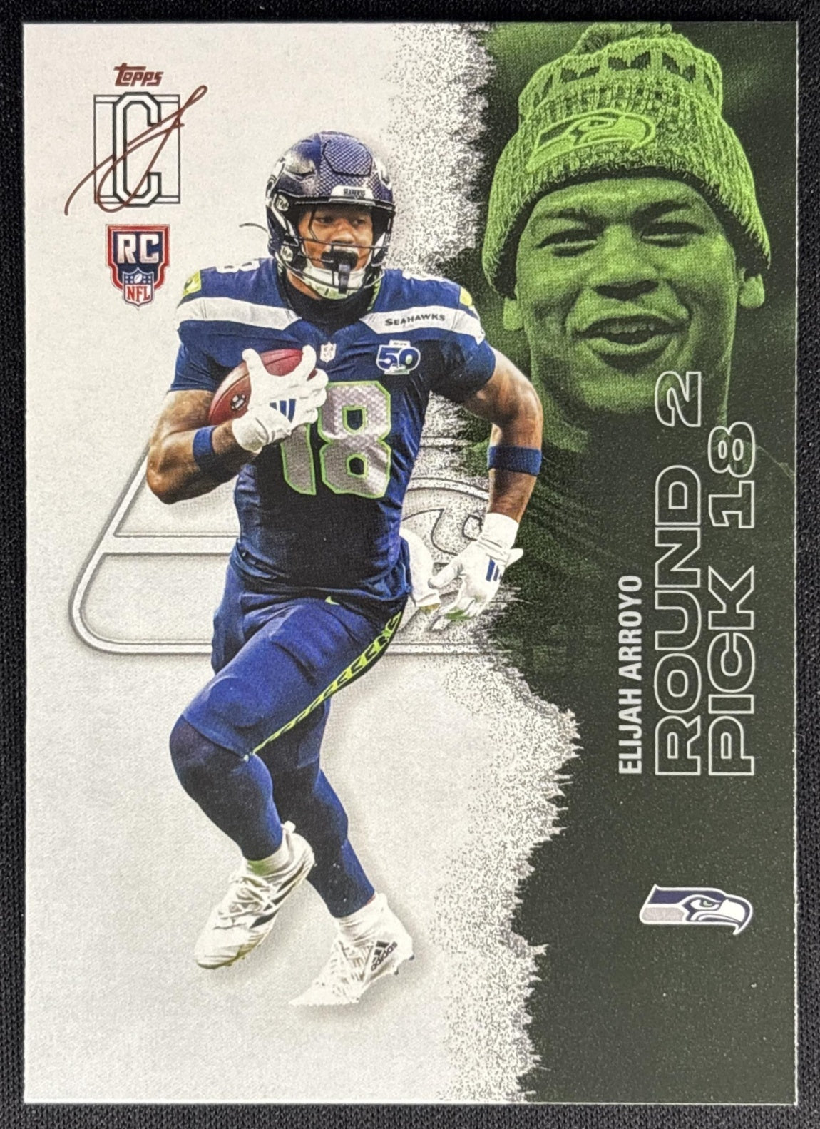 Tez Johnson 2025 Topps Signature Class Rookie Buccaneers back