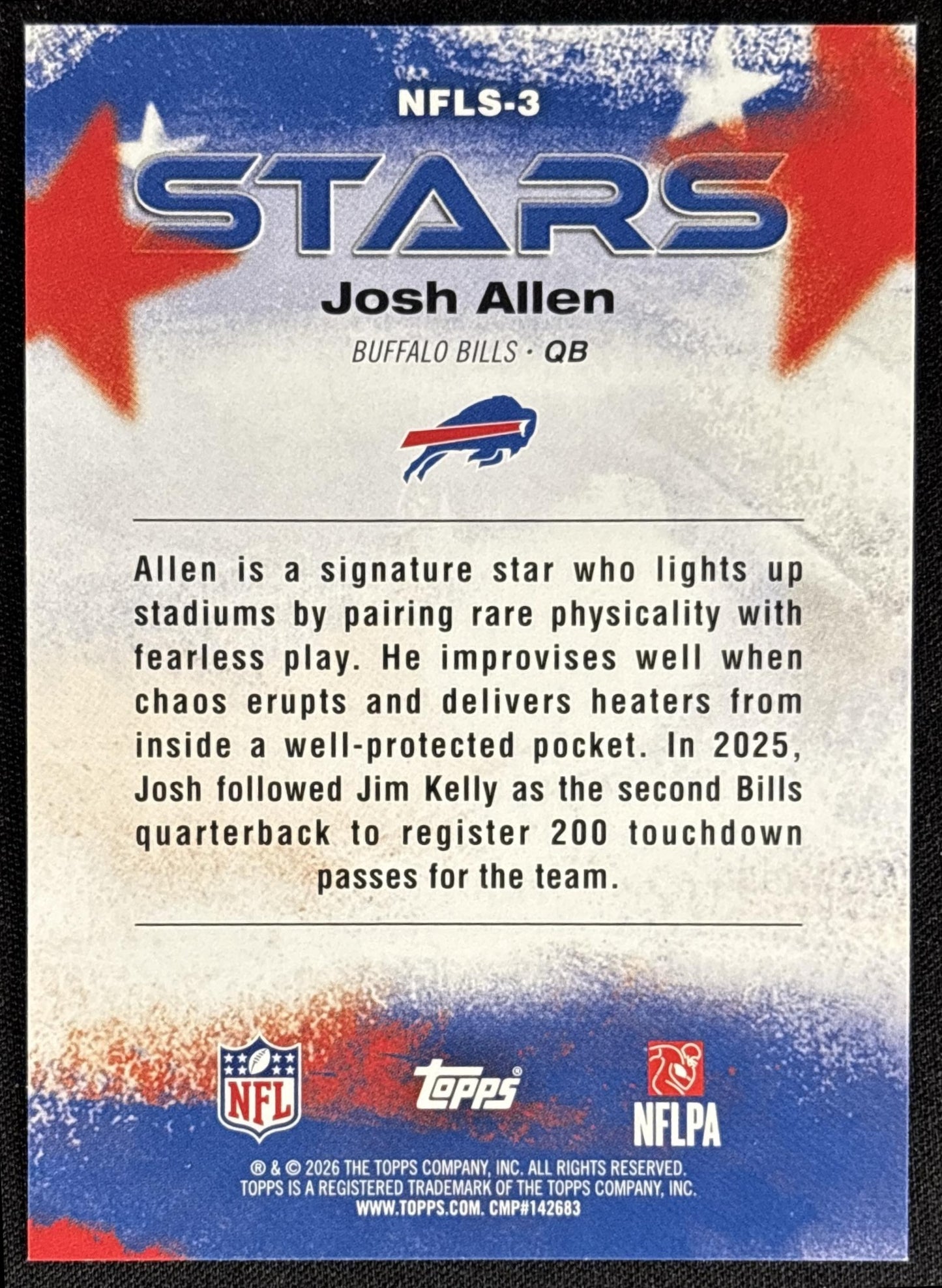 Josh Allen 2026 Topps NFL Stars Bills