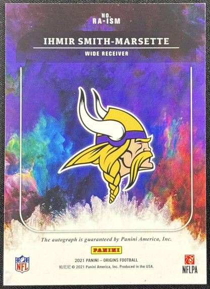 Ihmir Smith-Marsette 2021 Panini Origins Rookie Auto Vikings