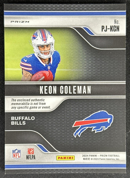 Keon Coleman 2024 Panini Prizm Premier Jerseys Bills