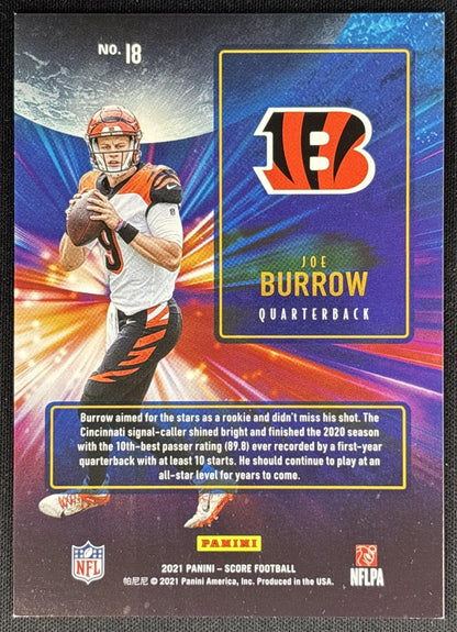 Joe Burrow 2021 Panini Score Intergalactic Bengals Sports Trading Cards