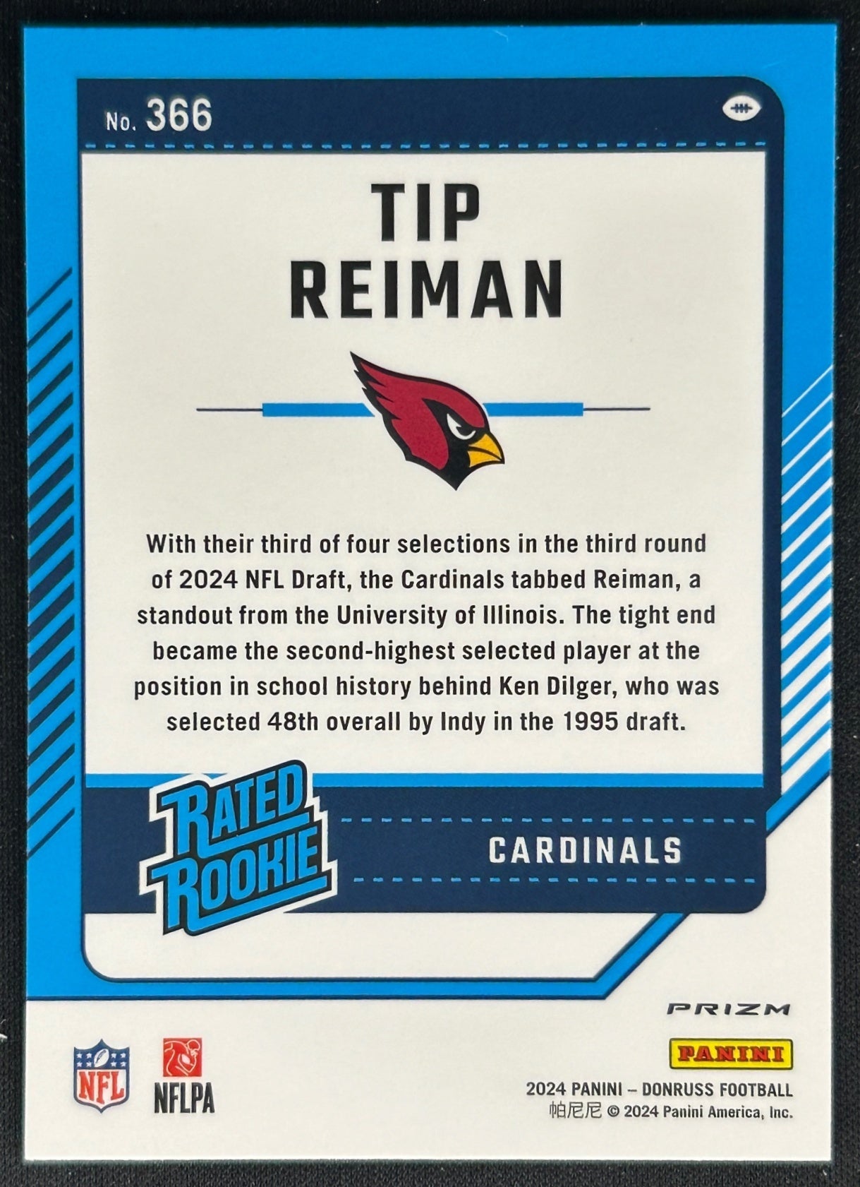 Tip Reiman 2024 Donruss Optic Rated Rookie Preview Red Pandora Cardinals Sports Trading Cards