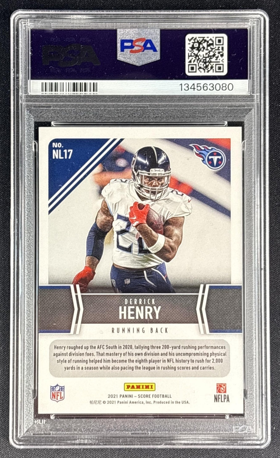 Derrick Henry 2021 Panini Score Next Level Stats PSA 10 Titans 13563080 Sports Trading Cards