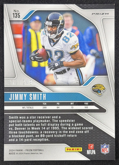 Jimmy Smith 2024 Panini Prizm Orange /249 Jacksonville Jaguars