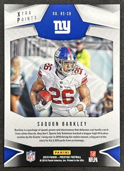 Saquon Barkley 2019 Prestige /50 Rising Stars Giants Eagles Sports Trading Cards