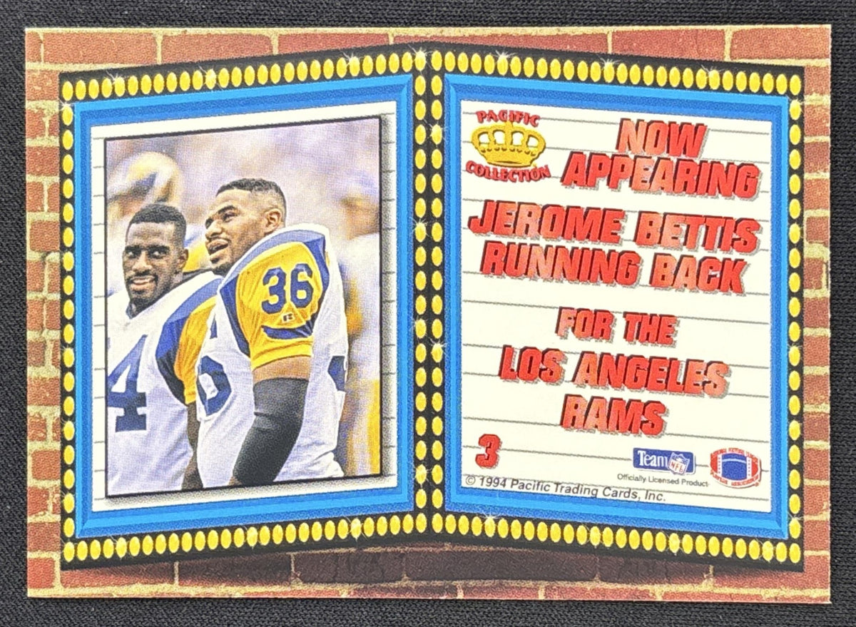 Jerome Bettis 1994 Pacific Marquee Prisms Rams