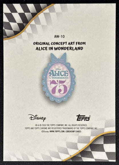 Painting the Roses Red 2026 Chrome Disney Alice in Wonderland 75th Anniversary back