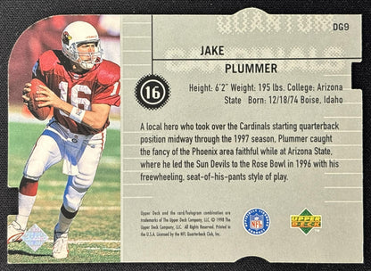 Jake Plummer 1998 Define the Game Tier 1 Quantum Silver/1500 Cardinals back