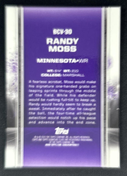 Randy Moss 2024 Topps Signature Class Gold /10 Vikings back