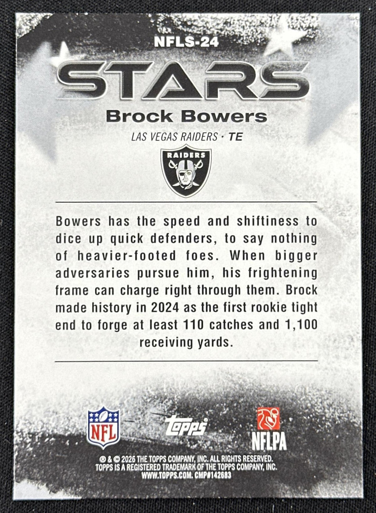 Brock Bowers 2026 Topps Flagship NFL Stars Raiders