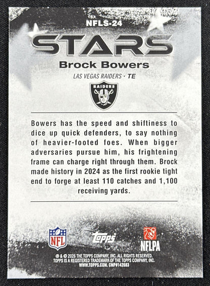 Brock Bowers 2026 Topps Flagship NFL Stars Raiders