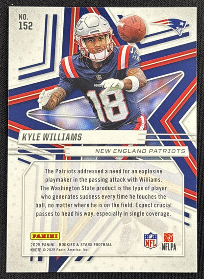Kyle Williams 2025 Panini Rookies & Stars Purple /999 Patriots New England Patriots