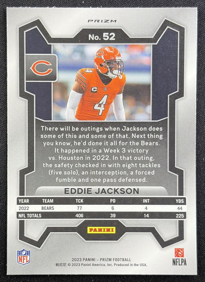 Eddie Jackson 2023 Panini Prizm Green Wave Bears