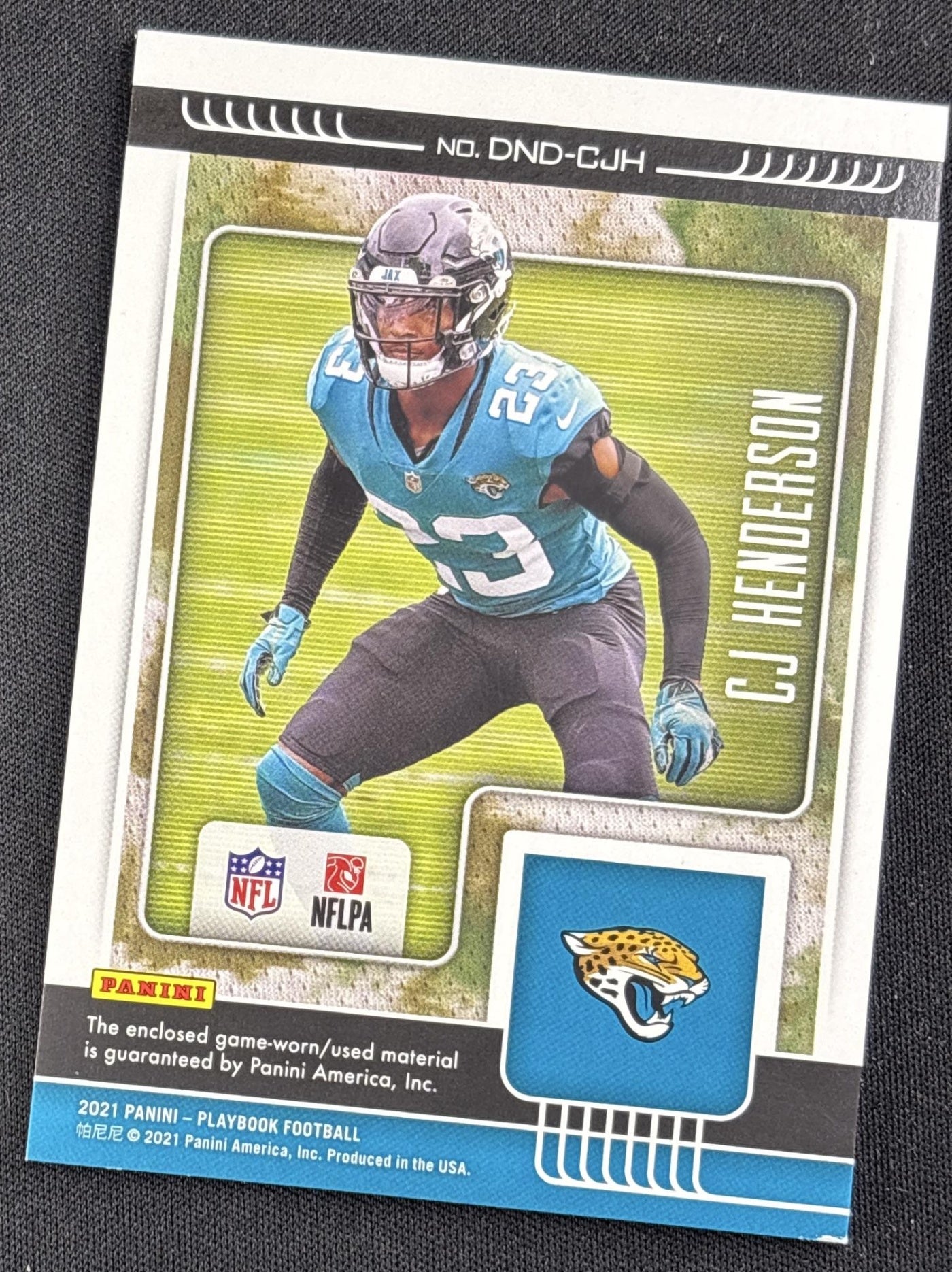 CJ Henderson 2021 Panini Playbook Down and Dirty /299 Jaguars