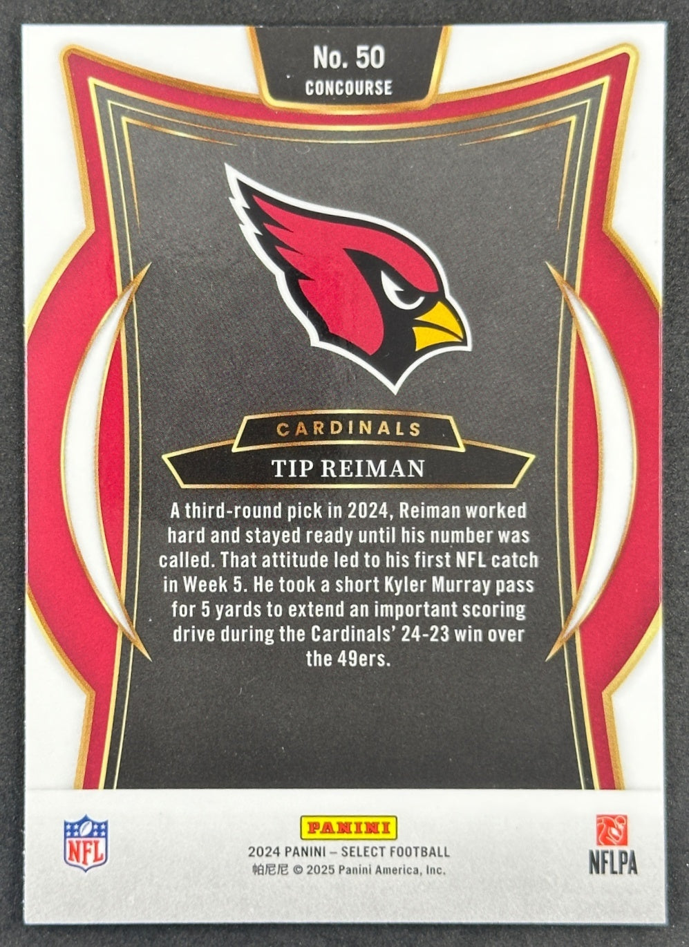 Tip Reiman 2024 Panini Select Concourse Cardinals Sports Trading Card