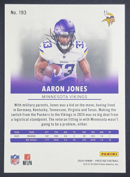 Aaron Jones 2024 Panini Prestige Red Xtra Points /999 Vikings