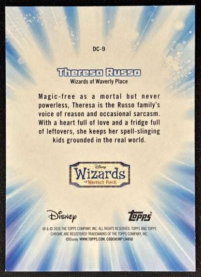 Theresa Russo 2026 Topps Chrome Disney Channel Wizards of Waverly Place Back