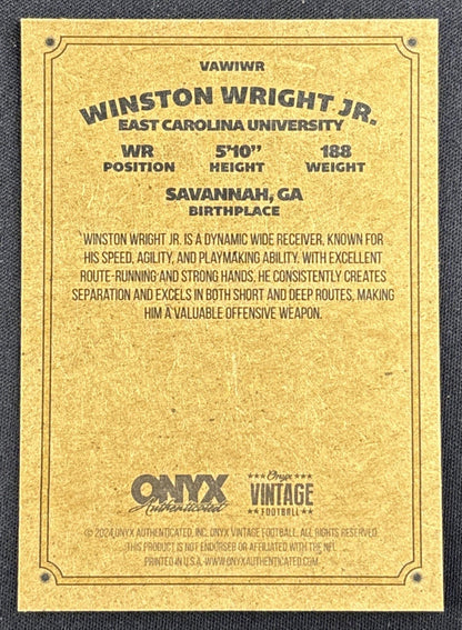 Winston Wright 2024 Onyx Vintage Collection Auto #1