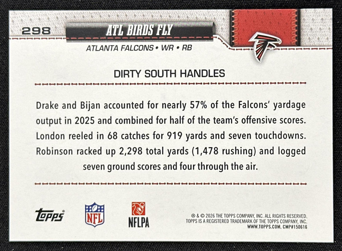 ATL Birds Fly 2026 Topps Flagship Fanatics Foil Falcons