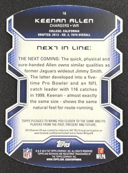 Keenan Allen 2014 Bowman Die Cut Blue /99 Chargers