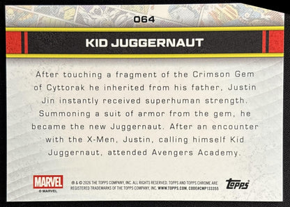 Kid Juggernaut 2026 Topps Chrome Marvel Comics