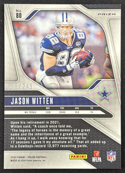 Jason Witten 2024 Panini Prizm Orange /249 Cowboys