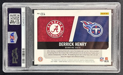 Derrick Henry 2021 Panini Score Collegiate Champions PSA 10 Titans Ravens 134563132 Sports Trading Cards