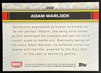 Adam Warlock 2026 Topps Chrome Marvel Comics